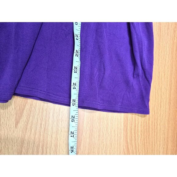 Eileen Fisher Turtleneck Sweater Silk L Purple Basics Layering Breathable Comfy - Picture 6 of 14